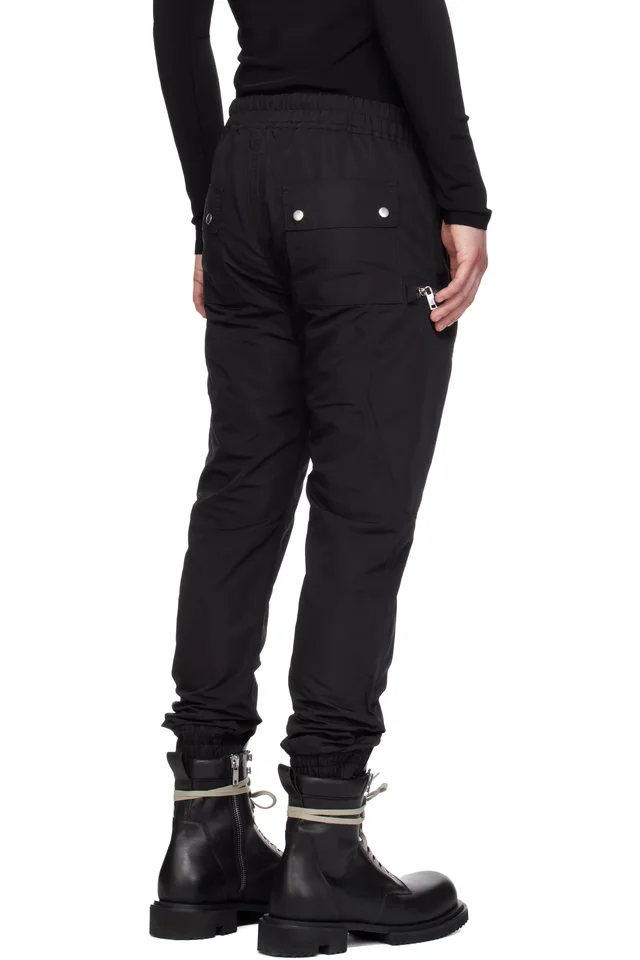 Rick Owens Black Temple Bauhaus Cargo Pants, photo 3 of 5 from SSENSE