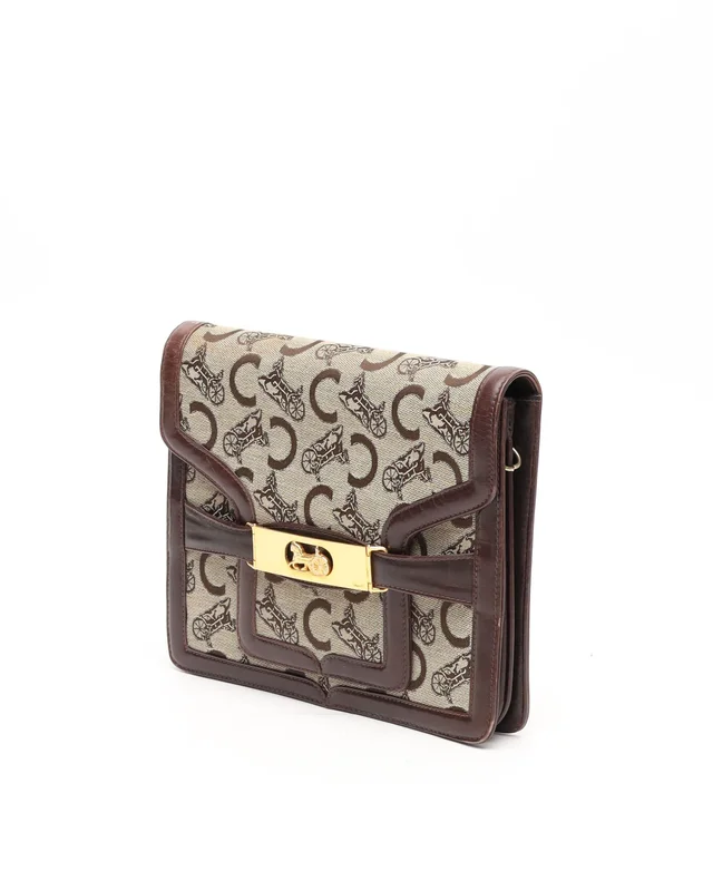 Celine C Horse Carriage Bag in Canvas from A Retro Tale, photo 2 of 14