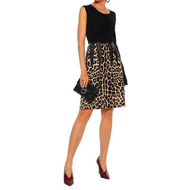 Bottega Veneta Leopard Print Calf Hair Skirt, photo 3 of 8 from Balardi