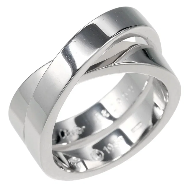 Cartier Paris Au750 White Gold Ring Size 12 in White from LuxUness
