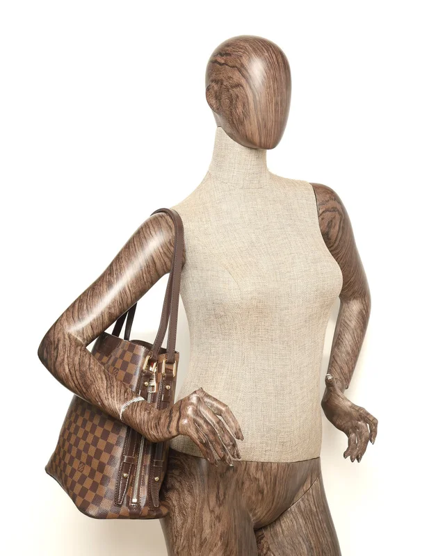 Louis Vuitton Damier Ebene Cabas Rivington Tote Bag in Brown Coated canvas from A Retro Tale, photo 10 of 10