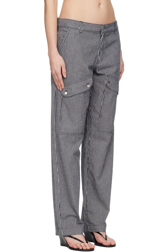 Gimaguas Navy Brixton Trousers, photo 2 of 4 from SSENSE