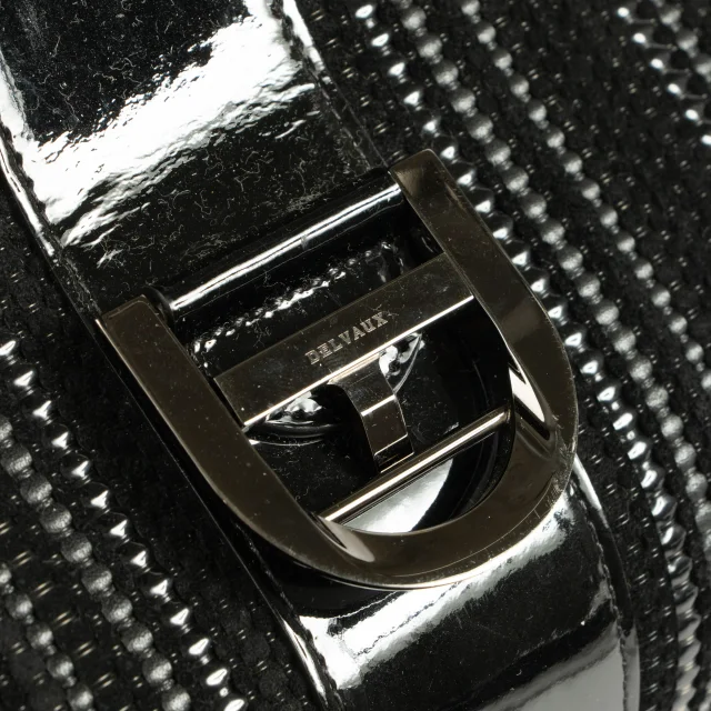 Delvaux Black Toile de Cuir Brillant MM Bag in Black from Labellov, photo 7 of 9