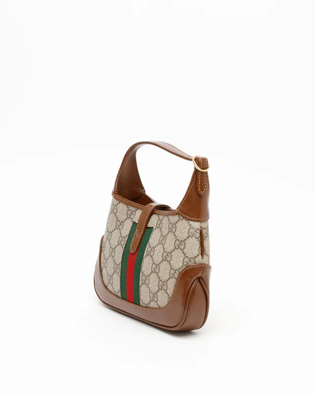 Gucci Jackie Mini 1961 GG Supreme Crossbody Bag in Suede from A Retro Tale, photo 3 of 8
