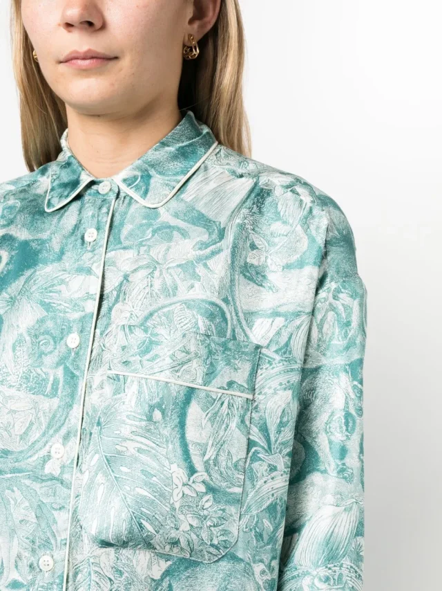 F.r.s . Printed Silk Shirt Dress, photo 5 of 5 from Balardi