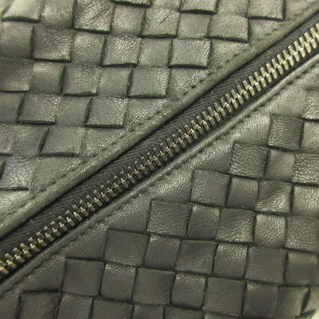 Bottega Veneta Intrecciato Leather Mini Boston Bag in Black Woven leather from LuxUness, photo 14 of 14
