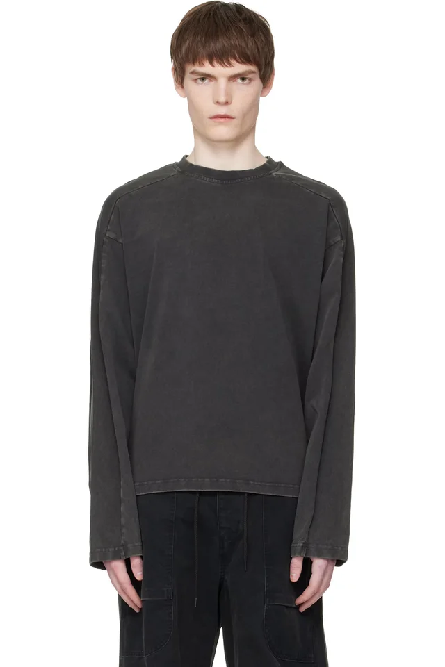 Black Heavy Long Sleeve T-shirt, image 1 of 1 from SSENSE