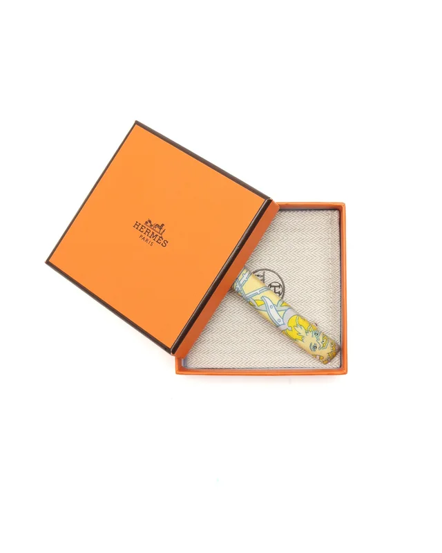 Hermès Eclipse GM Hair Clip in Silk from A Retro Tale, photo 2 of 2