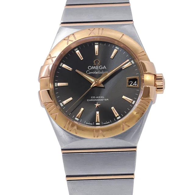 Omega Constellation W38mm Stainless Steel PG Gray Dial123.20.38.21.06.002 in Grey from GALLERY RARE