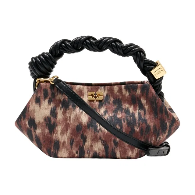 GANNI Bou Shoulder Bag — Brown Synthetic in Brown Leather from HEWI