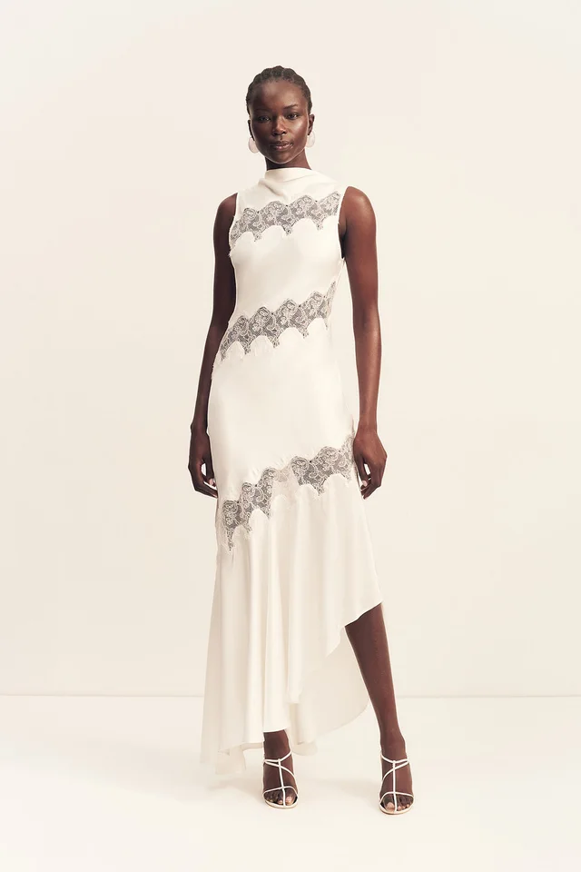 Shona Joy SIMONA ASYMMETRICAL PANELLED MAXI DRESS - IVORY from Shona Joy, photo 1 of 1