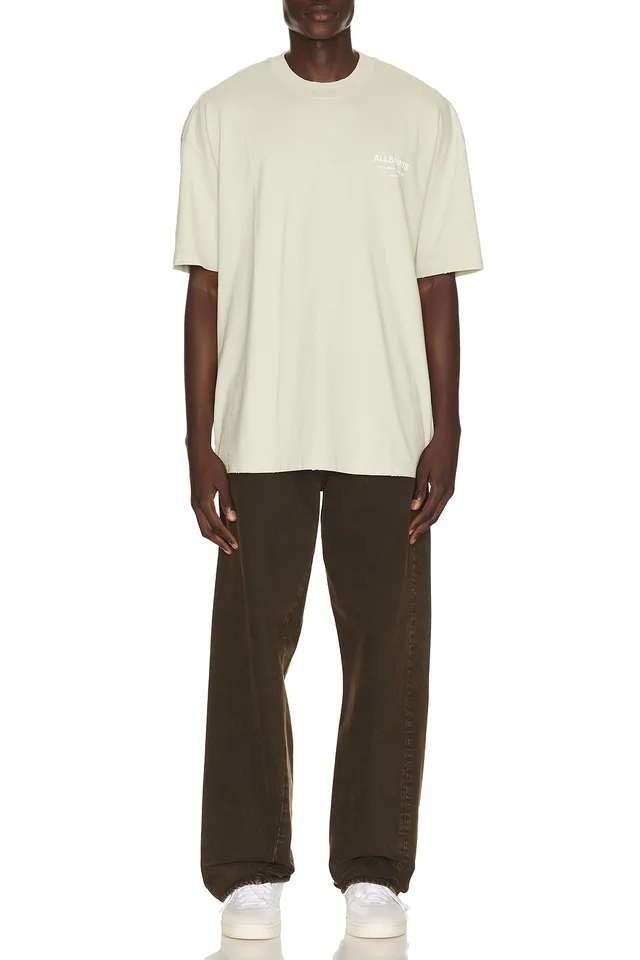 ALLSAINTS Dreamer Crew Neck Tee in Powdered Green, photo 3 of 4 from REVOLVE (Canada)