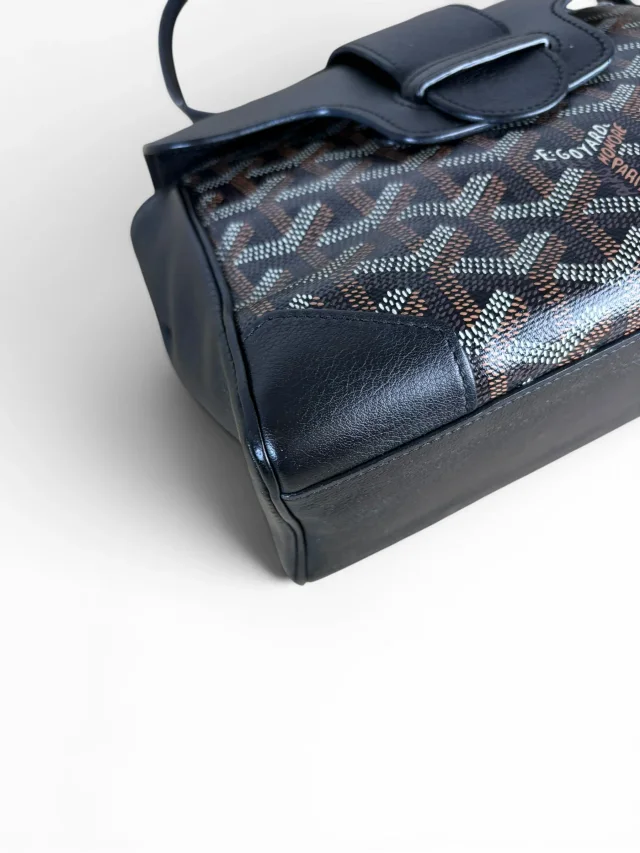 Goyard Black Saigon Souple Mini in Black Canvas from Season 2 Consign, photo 8 of 9