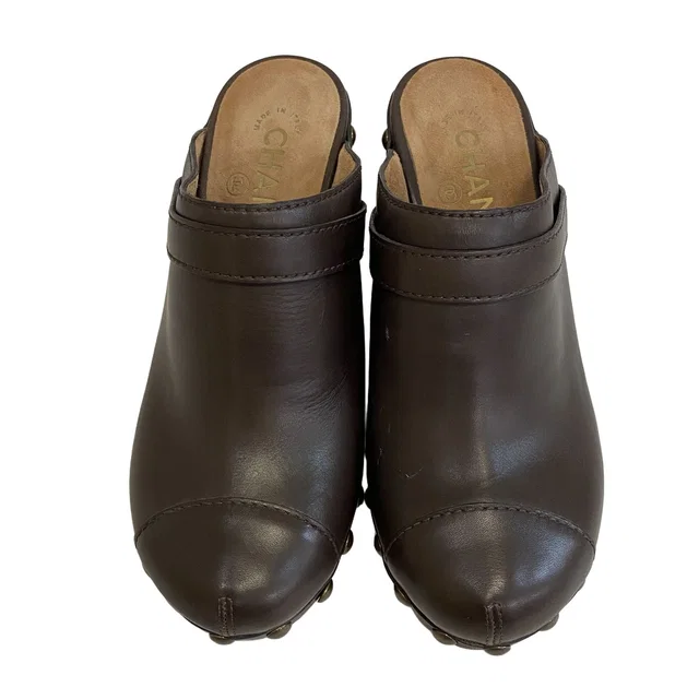 Chanel Sandals Strap Brown Luxury Shoes Summer in Brown Leather from The Reluxe