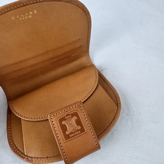 Celine Vintage Macadam Bifold Small Wallet in Calfskin leather, coated canvas, Leather from Reowned, photo 4 of 4