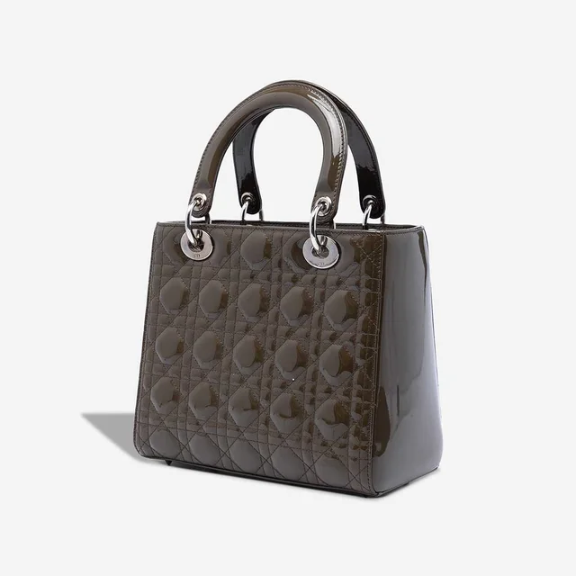 Dior Lady Medium Patent Brown in Brown Patent leather from SACLÀB, photo 3 of 6