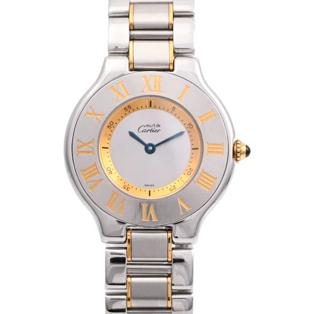 Cartier Must 21 W10072R6 Quartz Silver in Silver from VINTAGE QOO TOKYO
