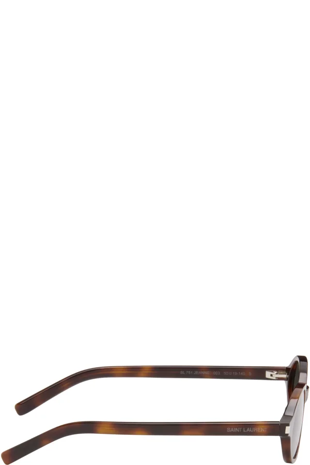 Saint Laurent Brown SL 751 Jeanne Sunglasses, photo 2 of 4 from SSENSE