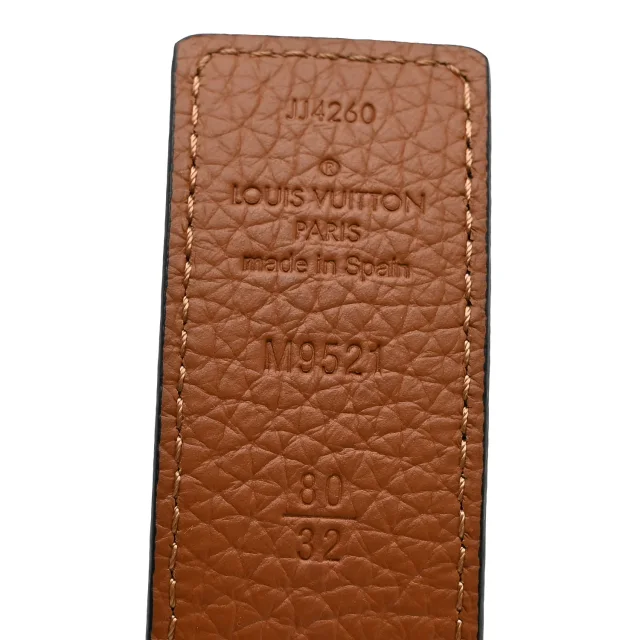 Taurillon Calfskin 30mm LV Initiales Reversible Belt 80 32 Black in Black Calfskin from FASHIONPHILE, photo 5 of 8