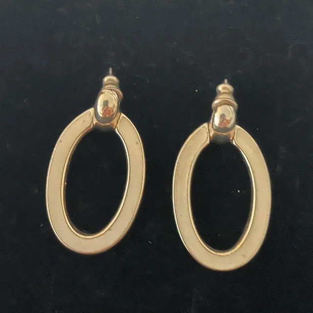 Givenchy Women's Earrings - Gold in gold from Depop, photo 1 of 1