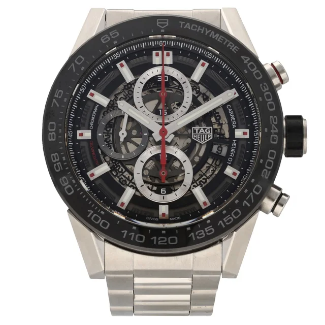 TAG Heuer Carrera CAR2A1W-0 43mm Stainless Steel Watch from H&T