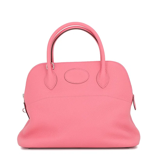 Hermès Bolide Rose Azalee Taurillon Clemence Size 31 in Pink Clemence leather from GALLERY RARE