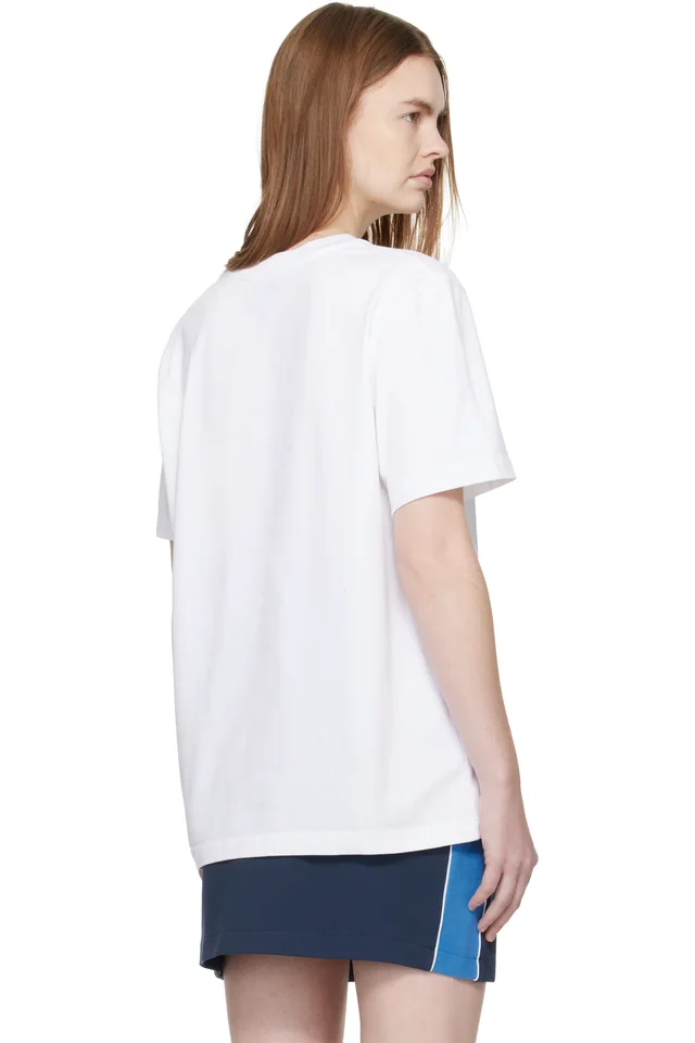 Casablanca White Volcano Short Sleeve T‑shirt, photo 3 of 4 from SSENSE