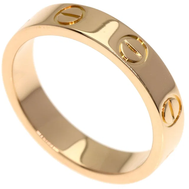 Cartier Mini Love Ring 47 18K Pink Gold in Pink from The Reluxe
