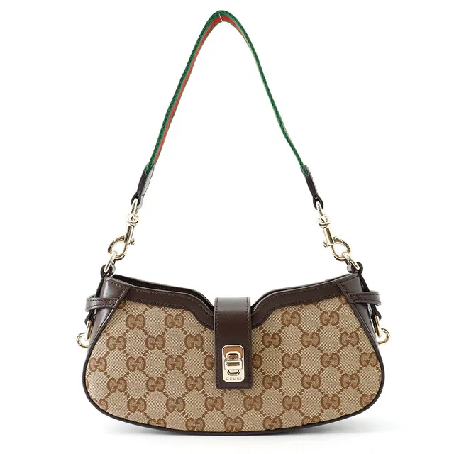 Gucci GG Canvas Moonside Brown/Beige786015 GG Canvas Leather in Brown Canvas from GALLERY RARE