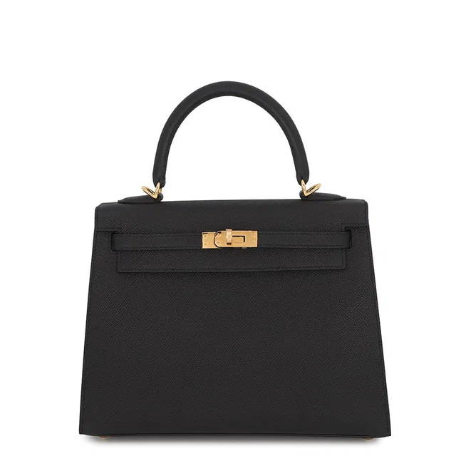 Hermès Kelly Sellier Black Epsom Size 25 in Black Epsom leather from GALLERY RARE