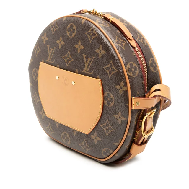 Brown Louis Vuitton Monogram Boite Chapeaux Souple MM Crossbody Bag in Brown Coated canvas from Designer Revival, photo 2 of 2