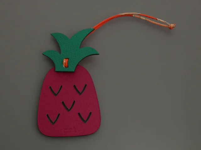 Hermès Pineapple Petit H Bag Charm in Togo leather from Ann's Fabulous Finds, photo 2 of 5