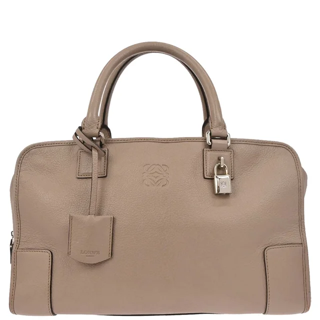 Loewe Grege Leather Amazona 36 Handbag in Leather from AMORE Vintage Tokyo