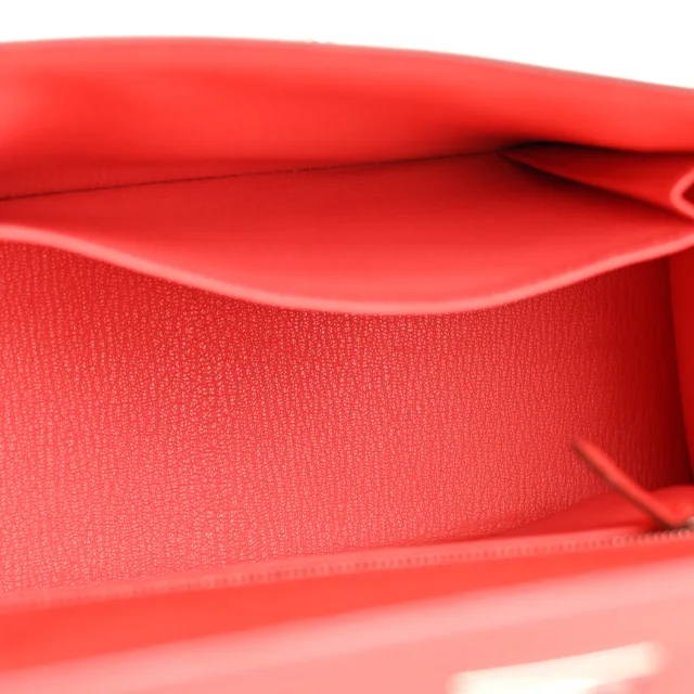 Hermès Epsom Kelly Sellier 25 Rose Jaipur in Pink Epsom leather from FASHIONPHILE, photo 5 of 14