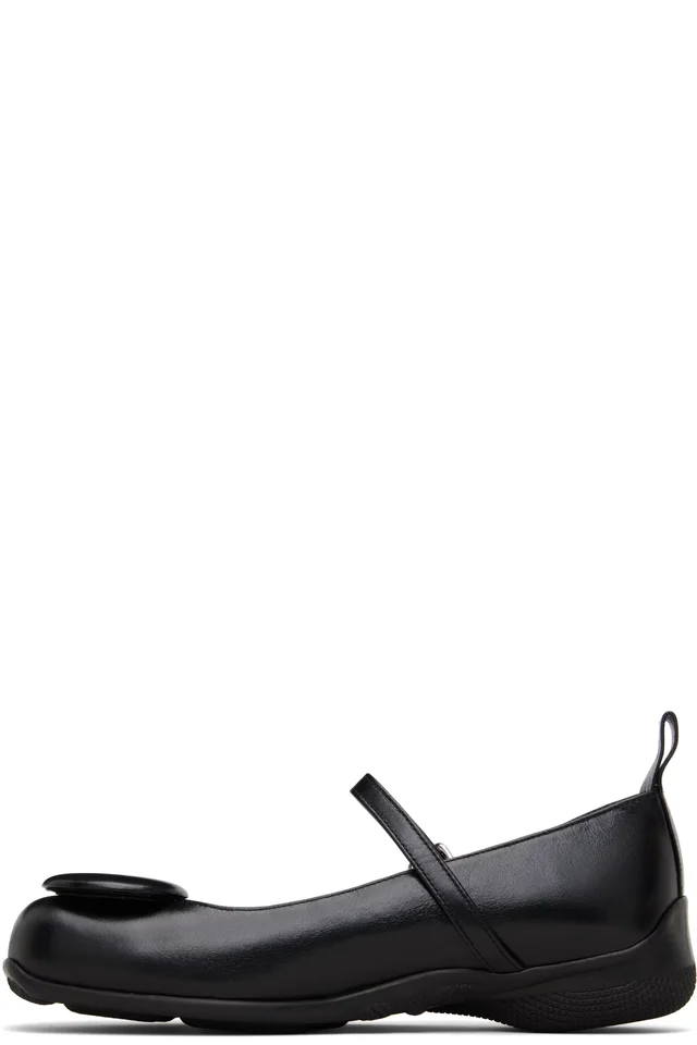 OPEN YY Black Badge Appliqué Flats, photo 3 of 5 from SSENSE