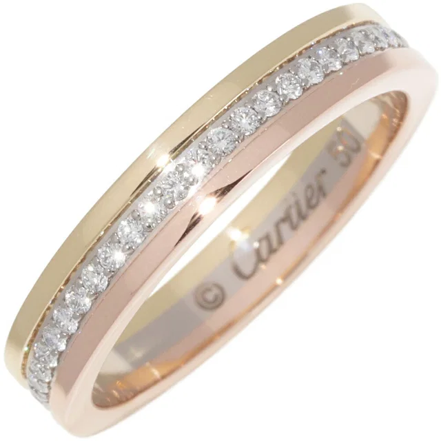 Louis Cartier Vendome Au750 Trinity Diamond Ring Size 50 from LuxUness