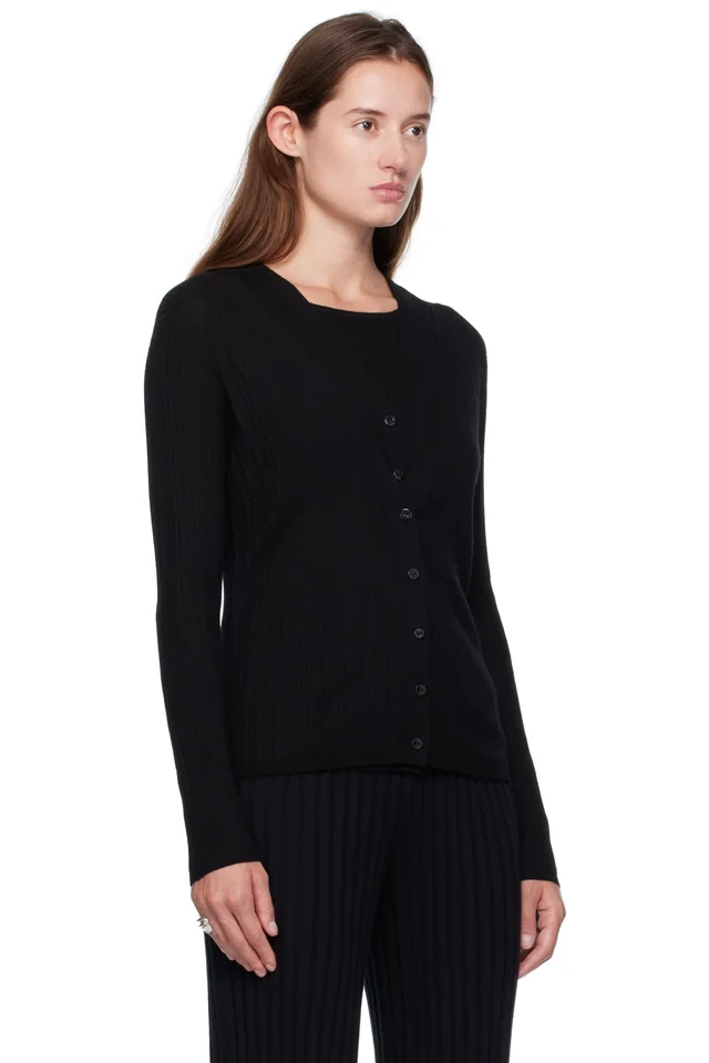 LISA YANG Black Vanna Cardigan, photo 2 of 4 from SSENSE