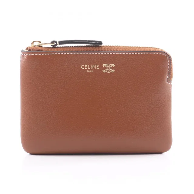 Celine Coin Purse Triomphe in Leather from The Reluxe
