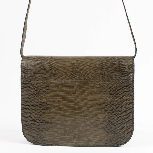 Celine Army Green Lizard Medium Classic Bag in Green Lizard from Labellov, photo 4 of 9