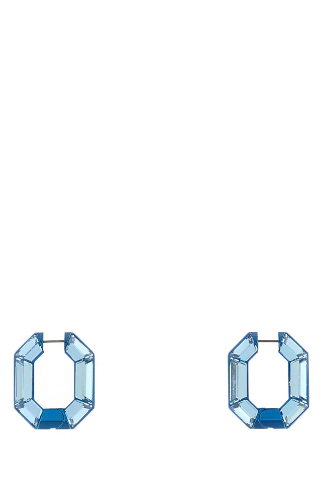 Swarovski Lucent Earrings — Blue Exterior: Crystal in Blue from HEWI