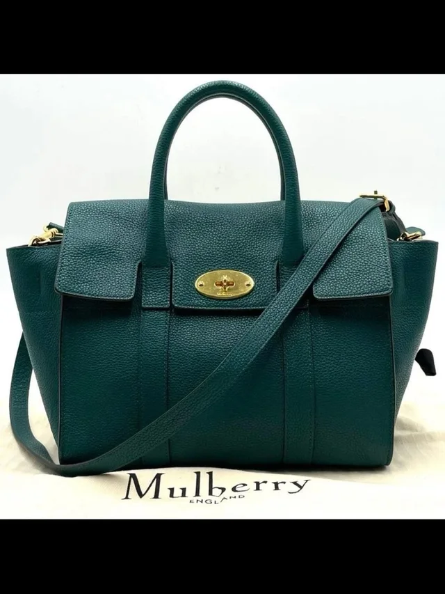 Mulberry Dark Green Leather Satchel With Shoulder Strap in green Leather from Poshmark