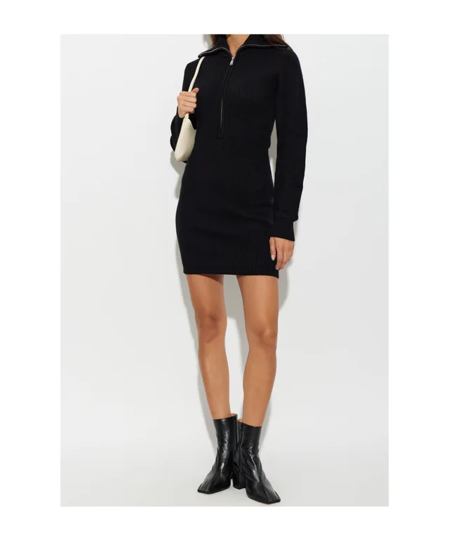 Anine Bing Half-zip high-neck ribbed dress, photo 3 of 4 from SENSER