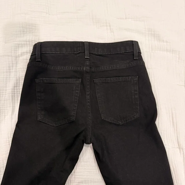 Khaite Women's Jeans - Grey/Black in gray|black from Depop, photo 4 of 5