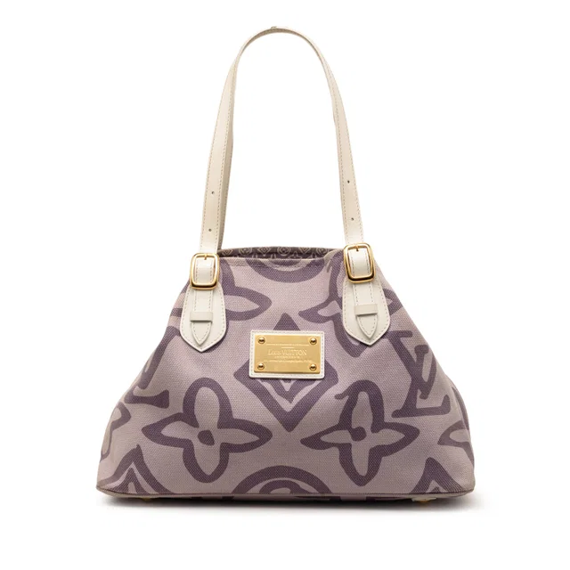 Purple Louis Vuitton Monogram Tahitienne Cabas PM Tote Bag in Purple Canvas from Designer Revival