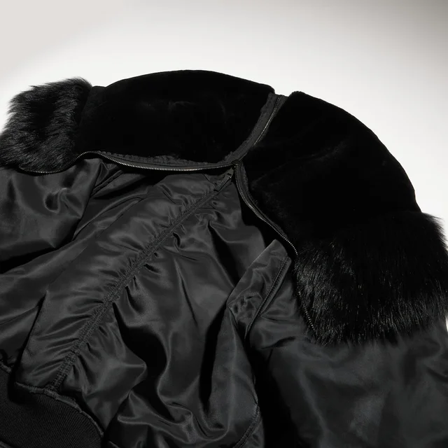 Gucci Padded Bomber Jacket with Shearling, photo 2 of 4 from SENSER