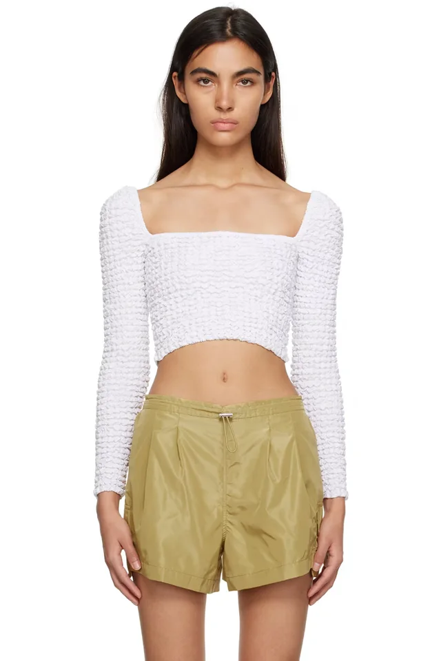 White Eleanora Blouse, image 1 of 1 from SSENSE