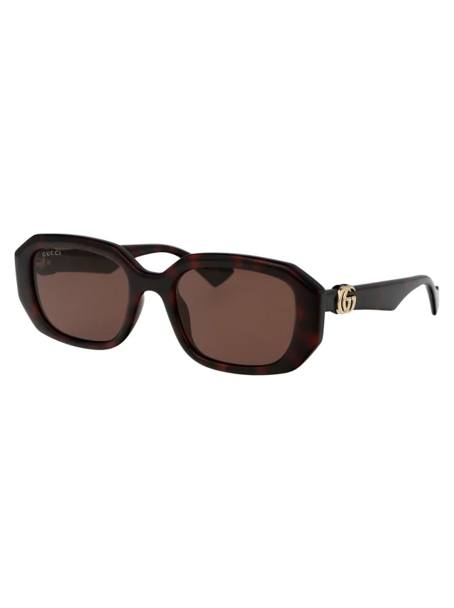 Gucci Gg1535s Havana Brown Injected Sunglasses in Brown from HEWI, photo 2 of 3