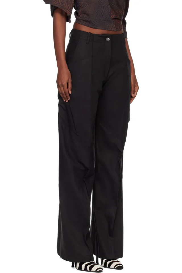 Kiko Kostadinov Black Centennial Trousers, photo 2 of 4 from SSENSE