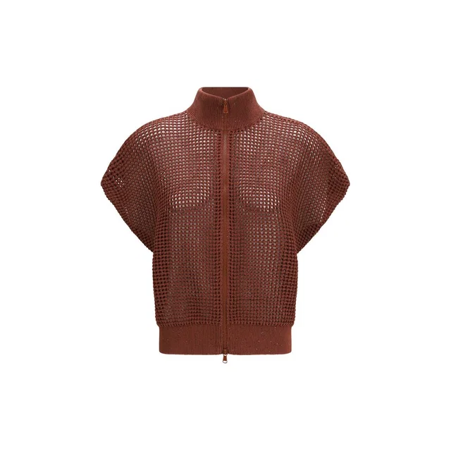 Brunello Cucinelli Bordeaux Cotton Sweatshirt in Burgundy from HEWI