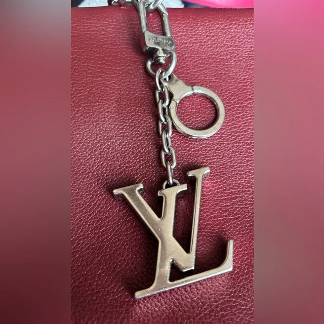 Louis Vuitton Silver Tone Monogram Key Chain Bag Charm in silver|gray from Poshmark